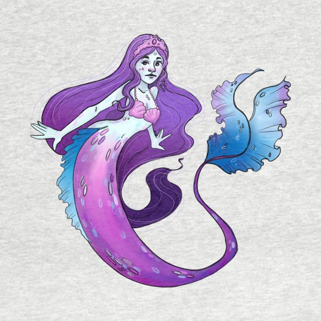 Purple Mermaid by Lynn S